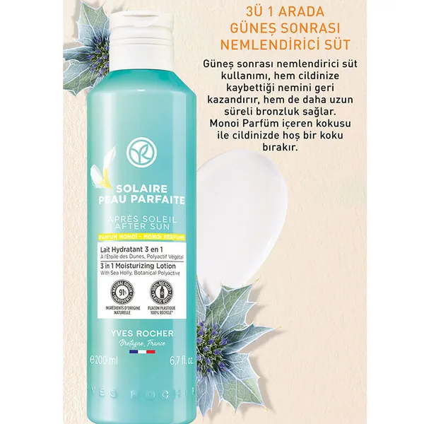 Yves Rocher Solaire Peau Parfaite 3 in 1 After Sun Moisturizing Milk 200 ml 3