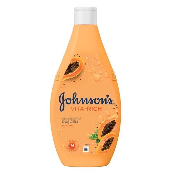 Johnsons Vita Rich Papaya Extract Moisturizing Shower Gel 400 ml 2