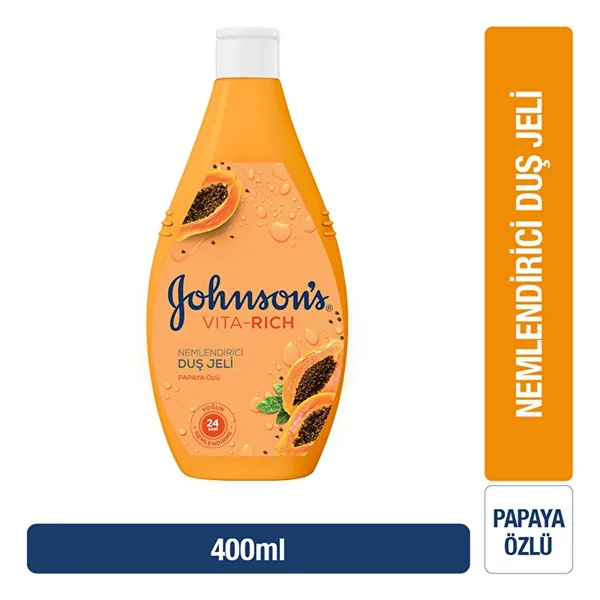 Johnsons Vita Rich Papaya Extract Moisturizing Shower Gel 400 ml 3