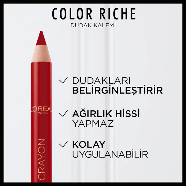 Loreal Paris Color Riche Dudak Kalemi - 300 Le Rouge Paris 4