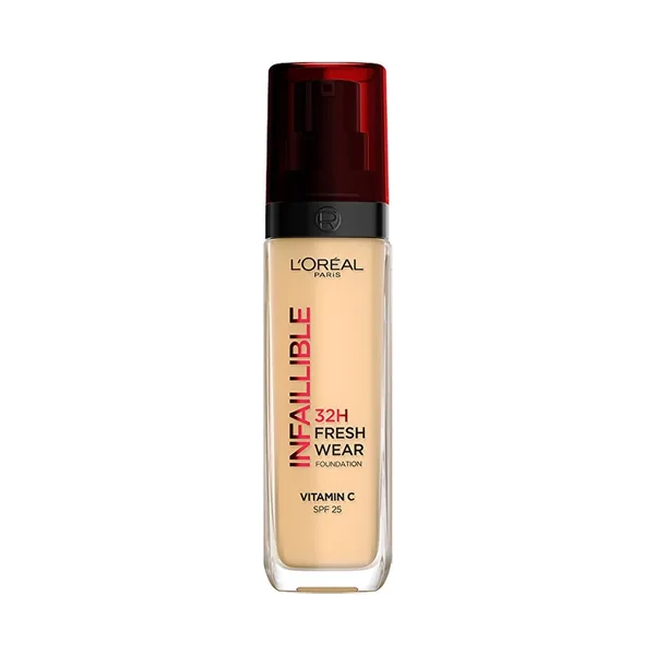 Loreal Paris Infaillible 32H Fresh Wear Foundation with Vitamin C - 120 Vanille/Vanil 30ml