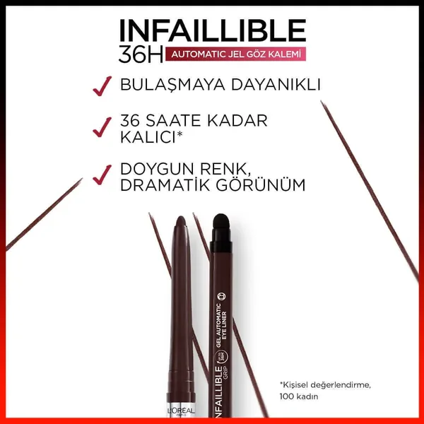 Loreal Paris Gel Infaillable Auto Liner Brown Eyeliner 004 5