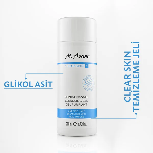 M. Asam CLEAR SKIN Oily Skin AHA BHA Purifying Cleansing Gel 200 ml 3