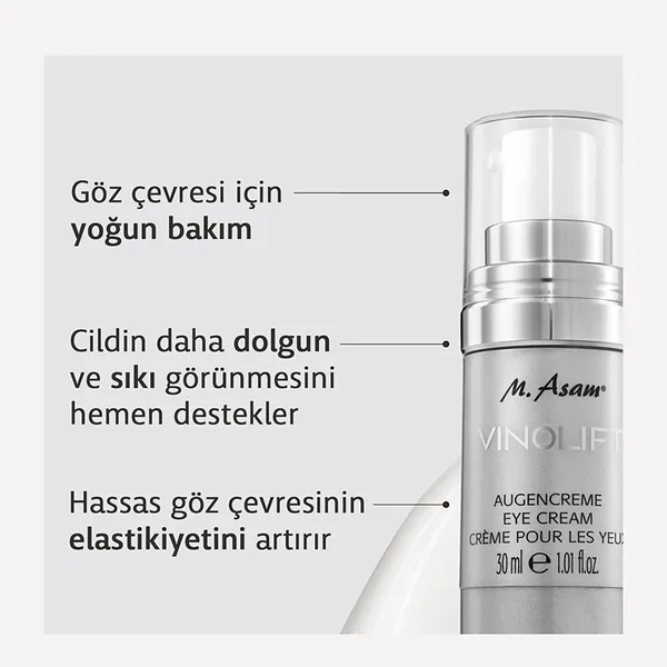 M. Asam VINOLIFT Anti-Aging and Anti-Wrinkle Firming Eye Cream 30 ml 3