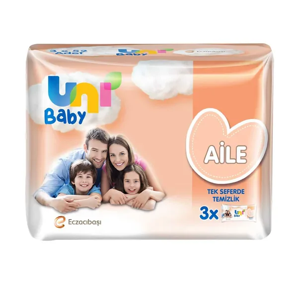 Uni Baby Aile Islak Mendil 3x52 Adet 2
