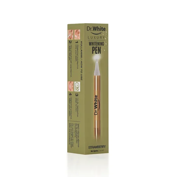 Dr. White Teeth Whitening Pen - Strawberry - 2ml 2