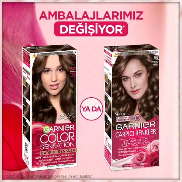 Garnier Striking Colors Hair Color 5.0 Brilliant Light Brown 6