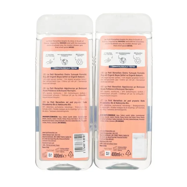 Peau Douce & Hydratée : Gel Douche Pêche Nectarine 3