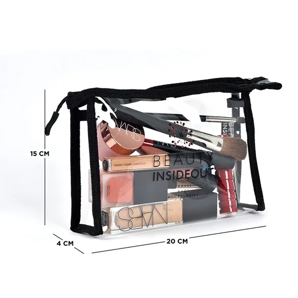Beauty Insideout Clear Small Makeup Bag 3