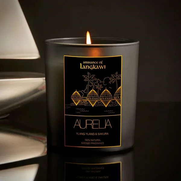 Aurelia Geneve Ylang Ylang &amp; Sakura Blüte Kerze 180g 2