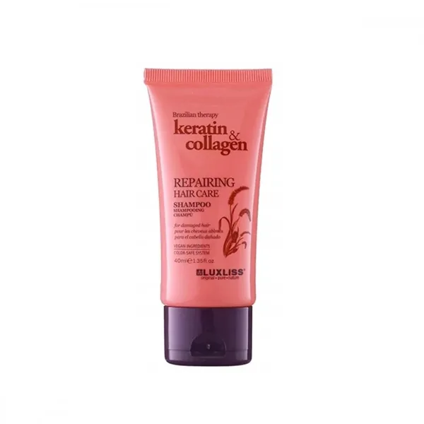 Reparieren Sie Ihr Haar: Luxliss Keratin Collagen Shampoo 40