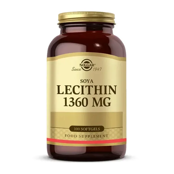 Solgar Lecithin 1360 mg 100 Soft Gelatin Capsule