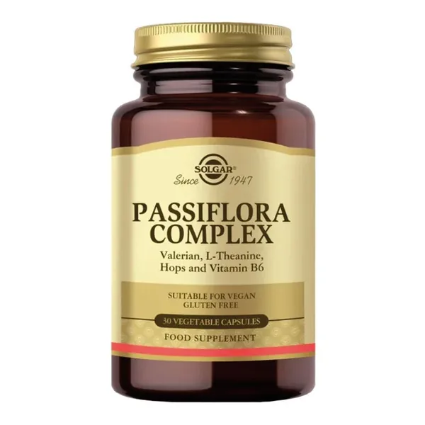 Solgar Passiflora Complex Food Supplement 30 Capsules