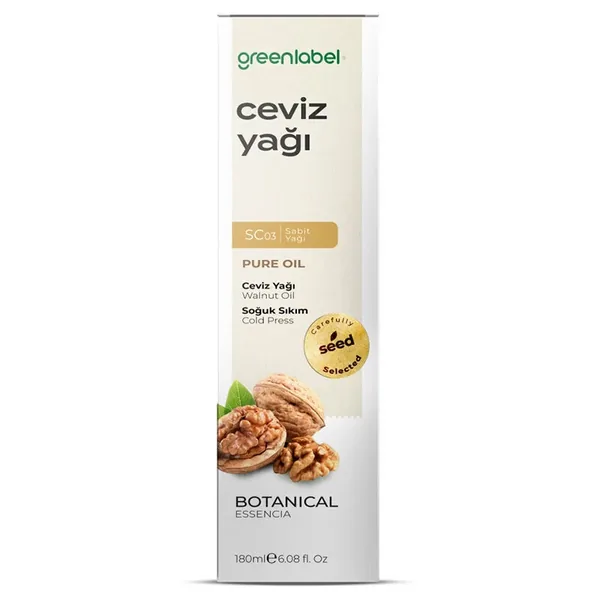 Erleben Sie natürliche Pflege mit Greenlabel Walnussöl 180 m