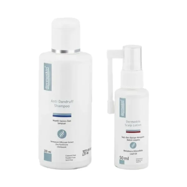 Dermoskin Anti Dandruff Shampoo 200 ml Scalp Lotion 50 ml GIFT