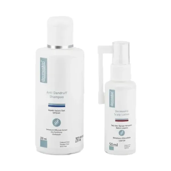 Dermoskin Anti Dandruff Shampoo 200 ml Scalp Lotion 50 ml GIFT 2
