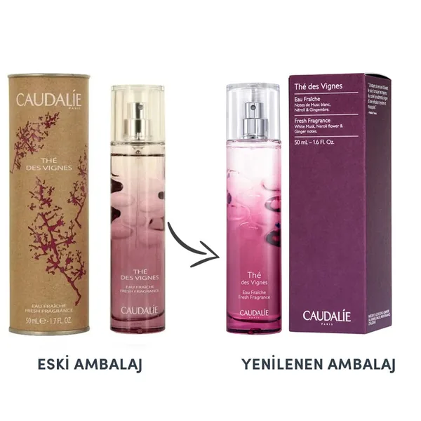Caudalie The Des Vignes White Musk and Ginger Scented Body Fragrance 50ml 2