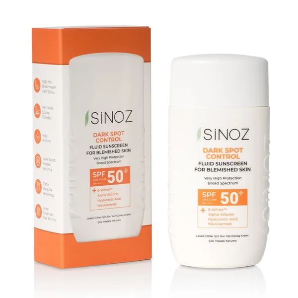 احصلي على بشرة مشرقة: واقي شمس Sinoz Spf50+ للبقع 2