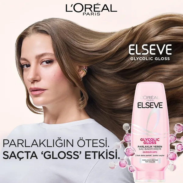 Elseve Glycolic Gloss Shine-Giving Hair Care Cream 250 ml 2