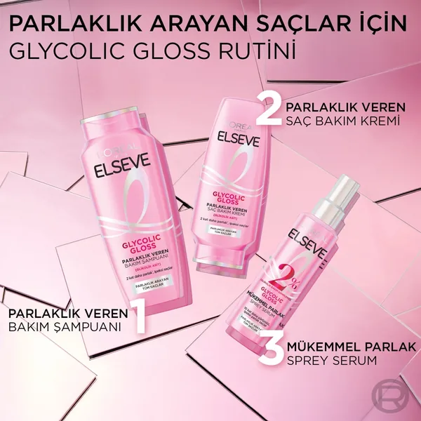 Elseve Glycolic Gloss Shine-Giving Hair Care Cream 250 ml 4