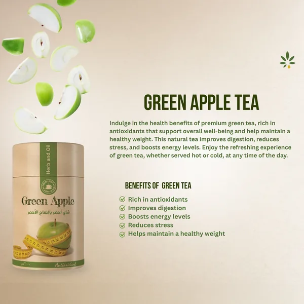 Green Apple Green Tea from Herb and Oil – 60g 6