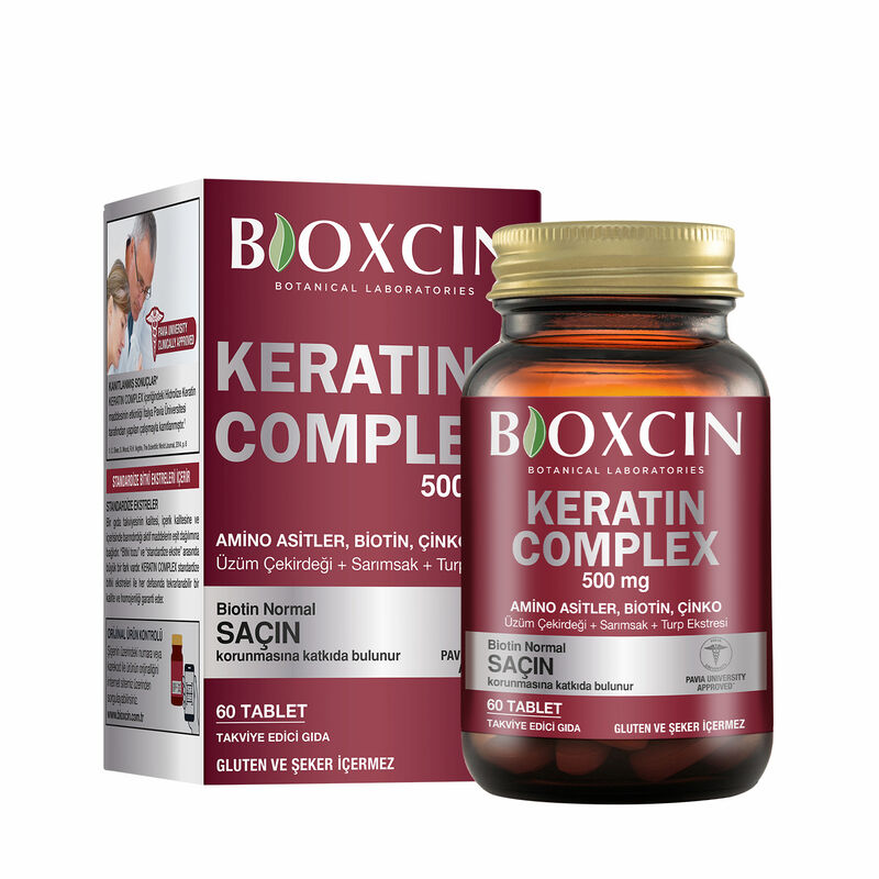 Bioxcin بيوكسين كيراتين كومبلكس 60 قرصًا 3