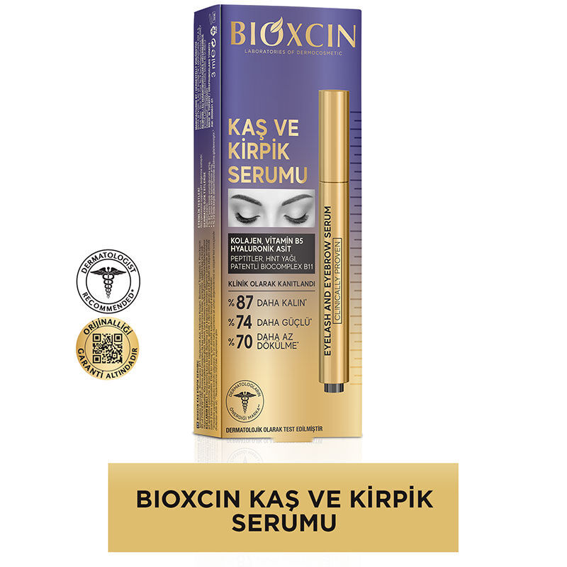 سيروم الحواجب والرموش بالكولاجين وحمض الهيالورونيك 3 مل من بيوكسين Bioxcin 3