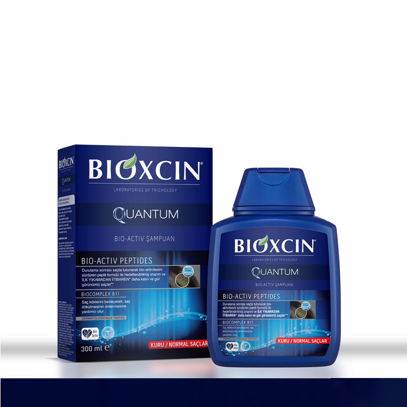 Bioxcin شامبو بيوكسين كوانتم المضاد لتساقط الشعر للشعر الجاف إلى العادي 3 × 300 مل 3