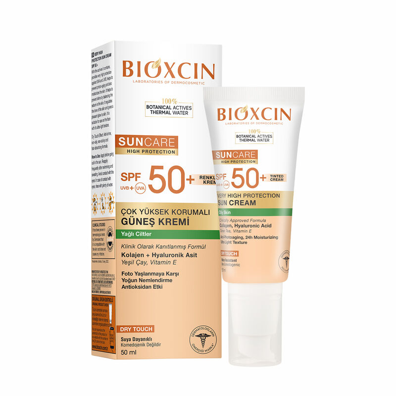 Bioxcin واقي الشمس الملون بيوكسين صن كير عالي الحماية للبشرة الدهنية بعامل حماية 50+ 2