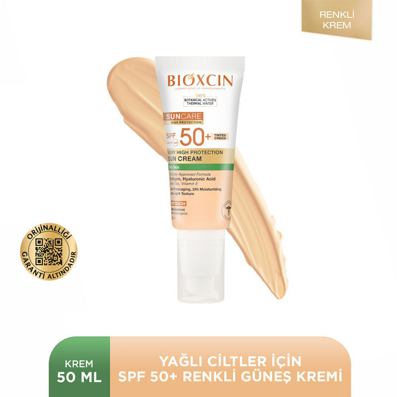 Bioxcin واقي الشمس الملون بيوكسين صن كير عالي الحماية للبشرة الدهنية بعامل حماية 50+ 3