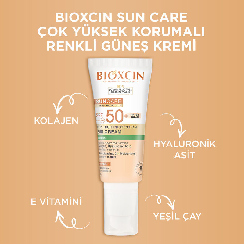 Bioxcin واقي الشمس الملون بيوكسين صن كير عالي الحماية للبشرة الدهنية بعامل حماية 50+ 4