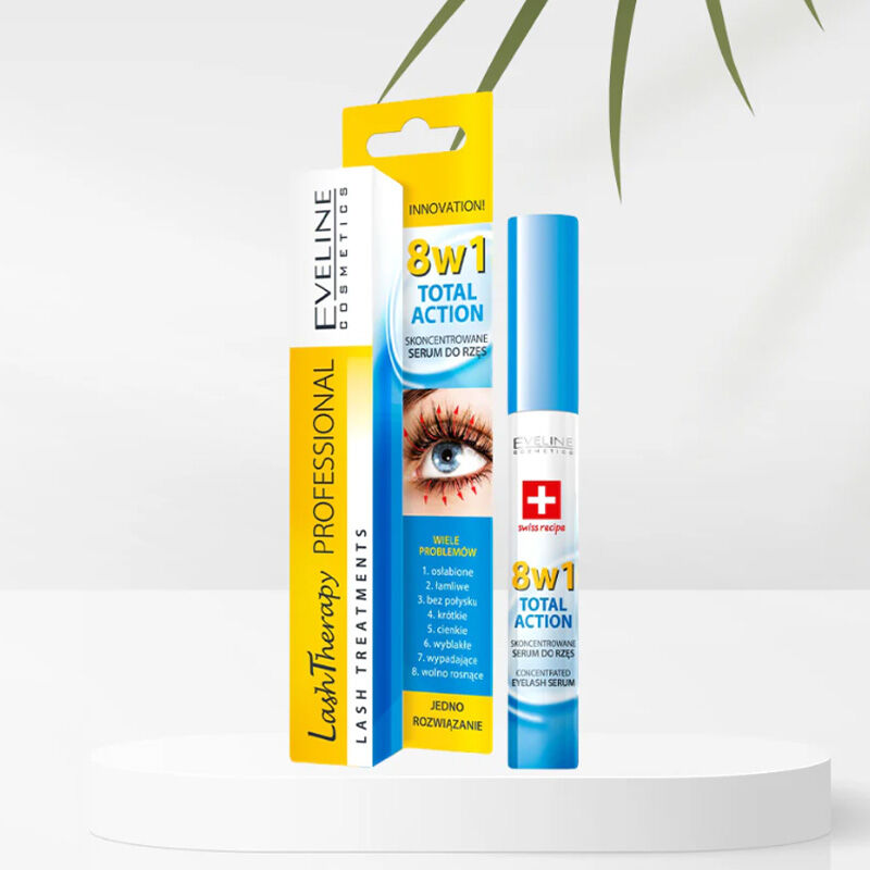 Eveline Cosmetics 8in1 Total Action Konsantre Kirpik Serumu 10 ml 3