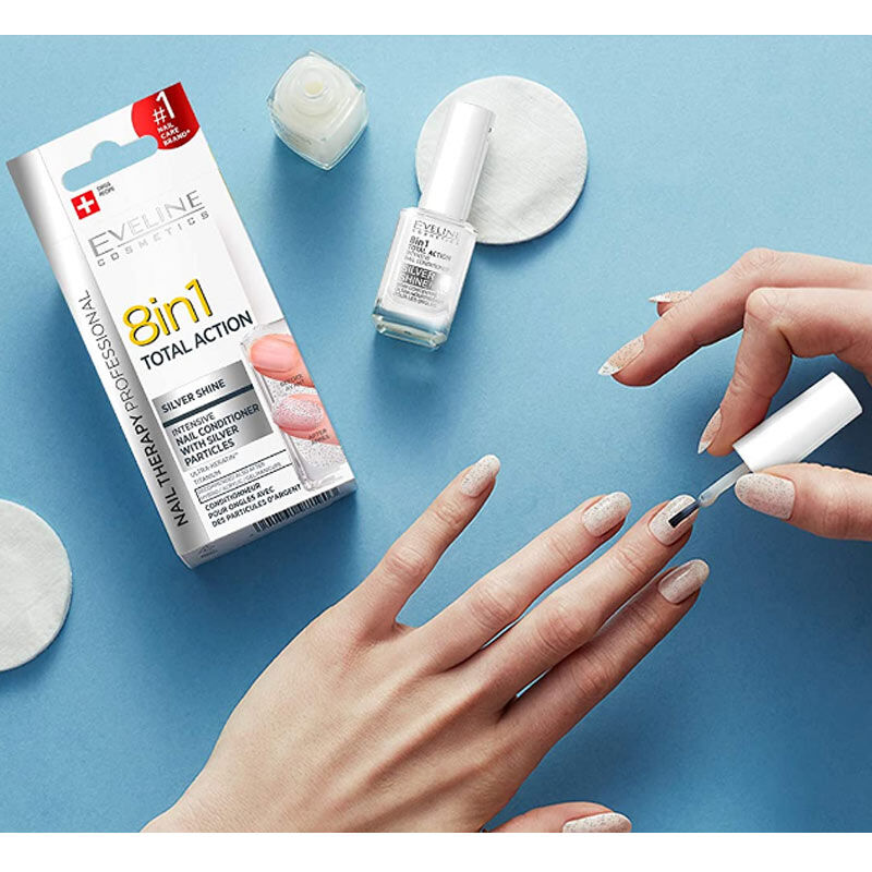 أظافر أقوى وأكثر لمعانًا مع Eveline Silver Shine 4