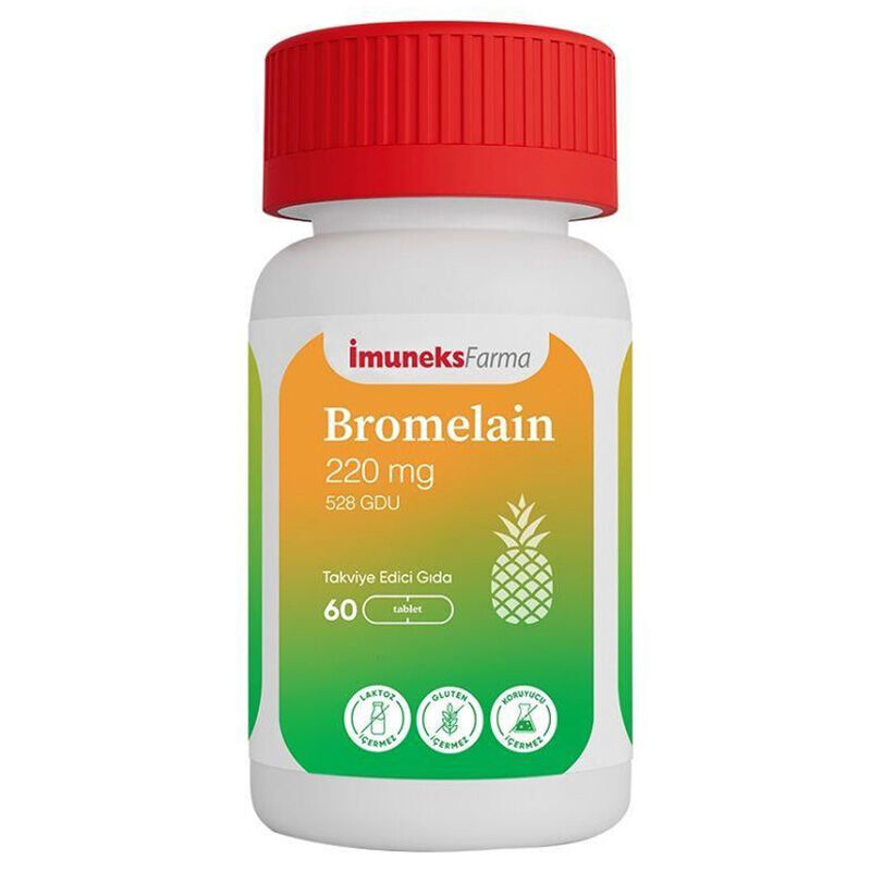 Profitez de la Bromélaïne Imuneks Farma 220 mg sans gluten