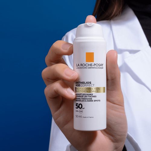 La Roche-Posay كريم الوجه المضاد للشيخوخة أنثيليوس إيج كوريكت بعامل حماية من الشمس 50+ من لا روش بوزيه، 50 مل 4