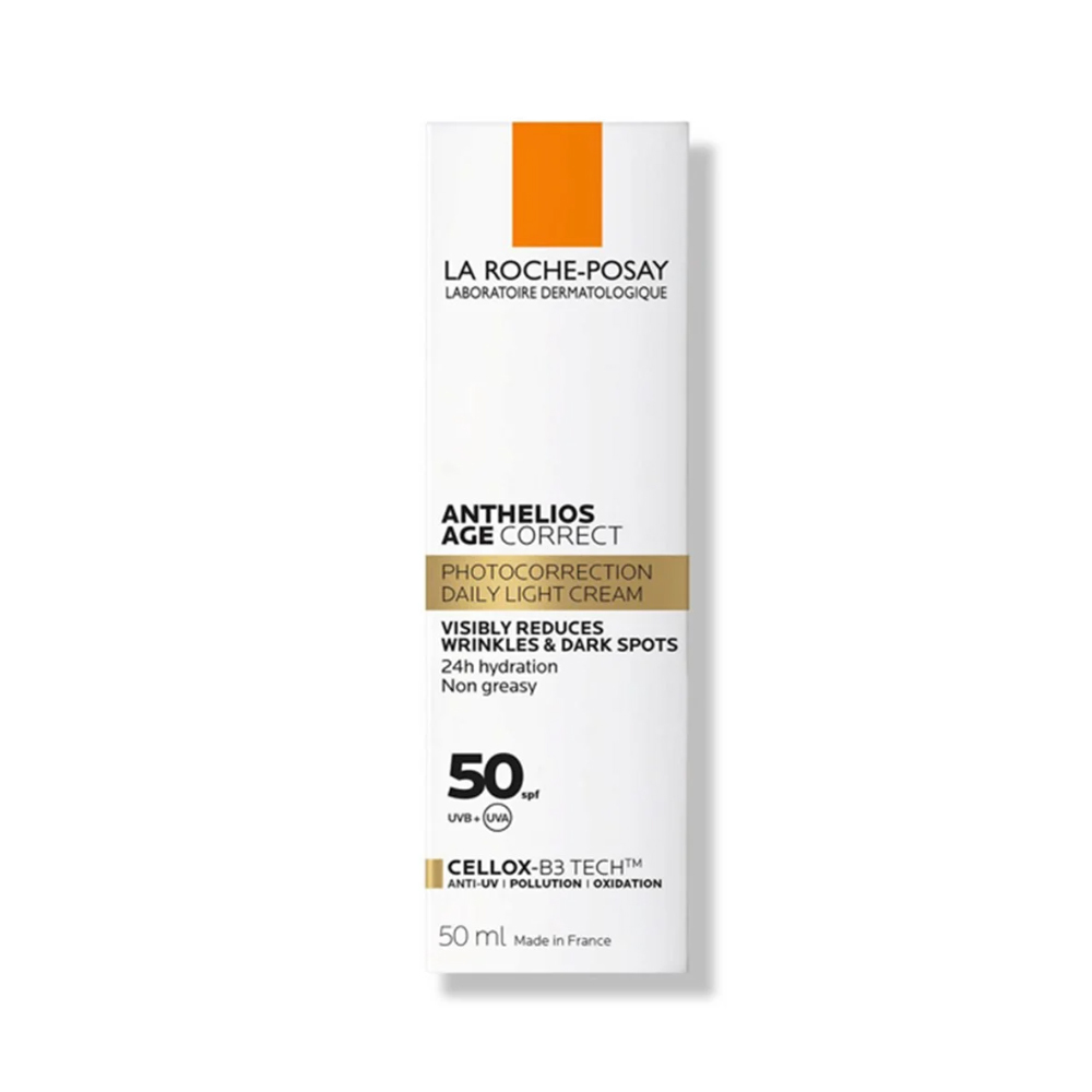 La Roche-Posay كريم الوجه المضاد للشيخوخة أنثيليوس إيج كوريكت بعامل حماية من الشمس 50+ من لا روش بوزيه، 50 مل 2