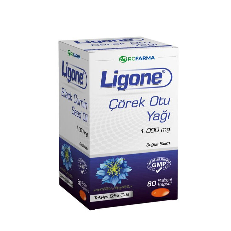 Ligone زيت حبة البركة السوداء من ليجون، 60 كبسولة