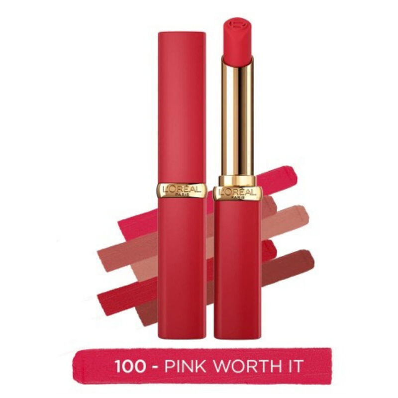 Loreal Paris Color Riche Colors Of Worth Intense Volume Matte Ruj - 100 Pink Worth It 2