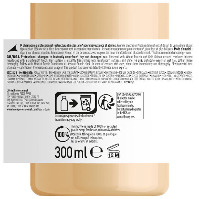 Réparez & Illuminez : Shampoing Absolut Repair Cheveux Abîmé 4