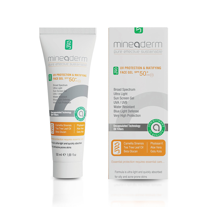 احمِ بشرتك: جل Mineaderm للحماية من الشمس SPF50+ غير اللامع