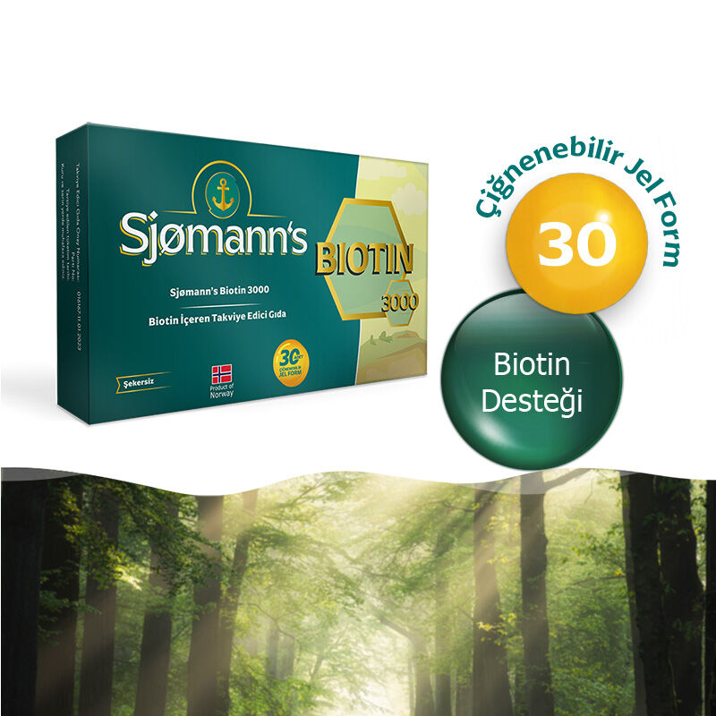 ادعم صحة شعرك وبشرتك وأظافرك مع بيوتين Sjomann’s 3000 2