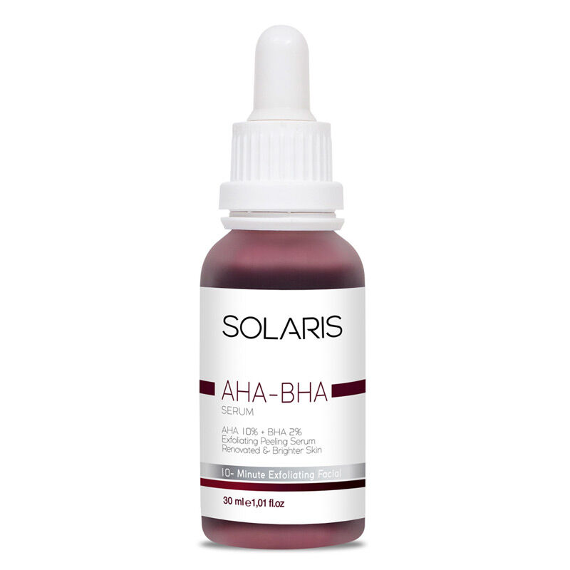 احصلي على بشرة مشرقة وموحدة مع سيروم Solaris AHA BHA 2