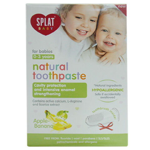 Splat Baby Apple+banana 0-3 years Old Toothpaste+brush 2