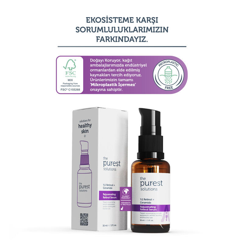 Rajeunissez votre peau : Sérum Rétinol + Céramide The Purest 3
