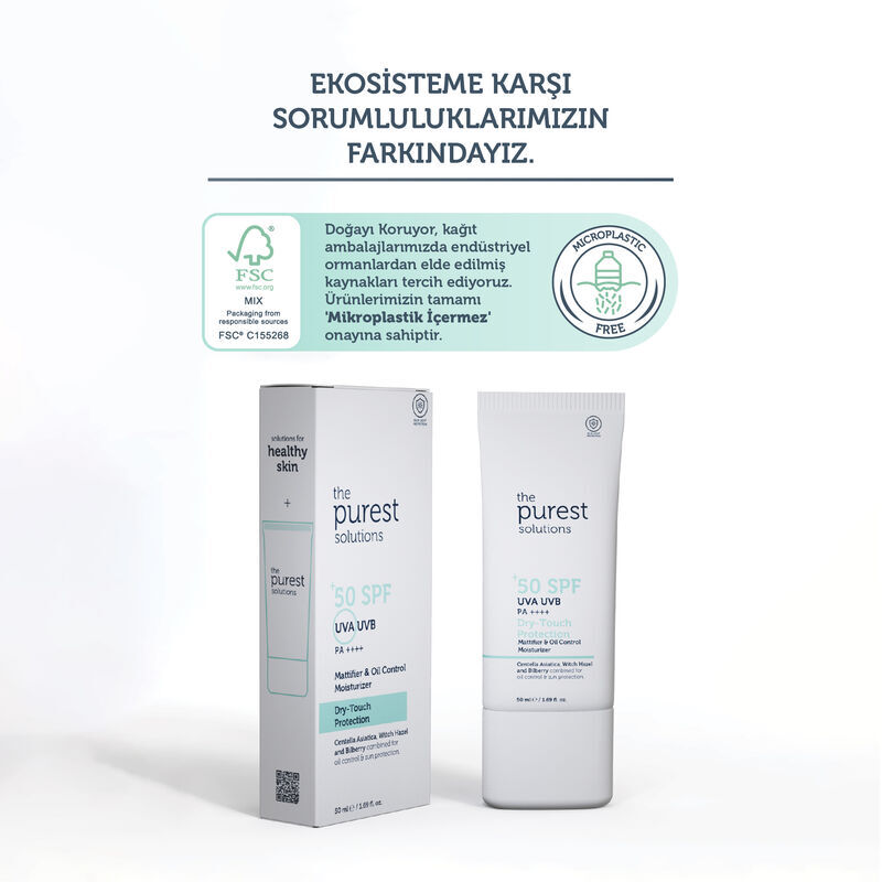 حماية جافة من الشمس SPF 50 بحجم 50 مل من ذا بيورست سلوشنز The Purest Solutions 3