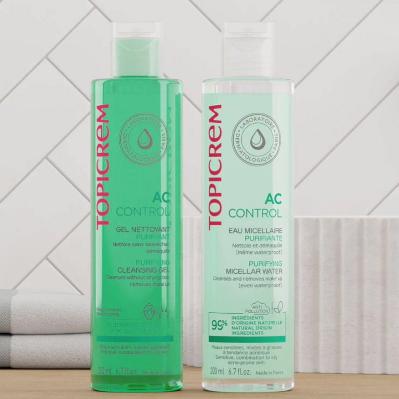 Peau Nette & Fraîche : Eau Micellaire Purifiante Topicrem AC 2