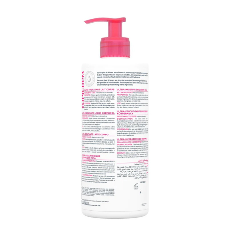 Hydratez 48h : Lait Corps Ultra-Hydratant Topicrem 500 ml 3
