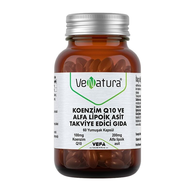 VeNatura Coenzyme Q10 and Alpha Lipoic Acid 60 Softgel Capsules