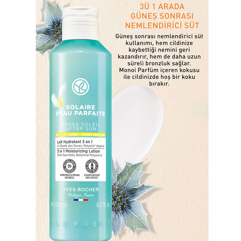 Yves Rocher Solaire Peau Parfaite 3 in 1 After Sun Moisturizing Milk 200 ml 3