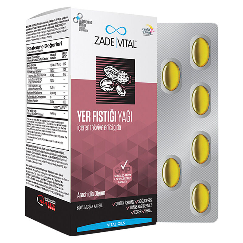 Zade Vital Peanut Oil 60 Softgel Capsules 2